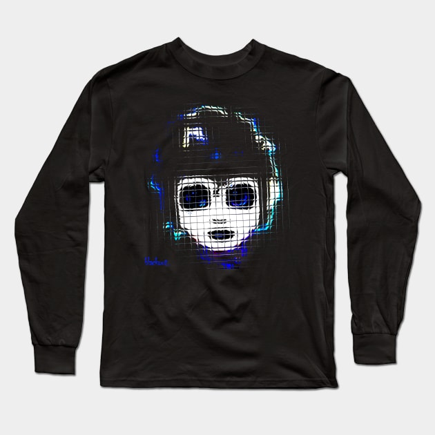 Ocular Alice Low-Bit Space Girl by Backout Design Long Sleeve T-Shirt by Blackout Design